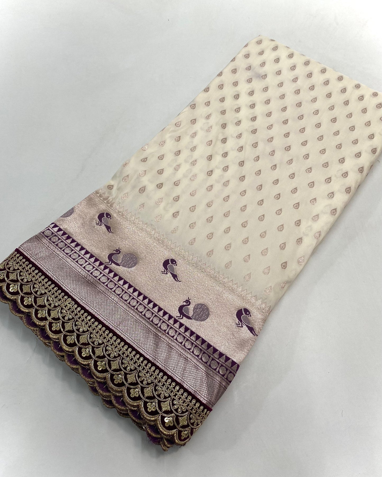 Banarasi paithani weaving saree