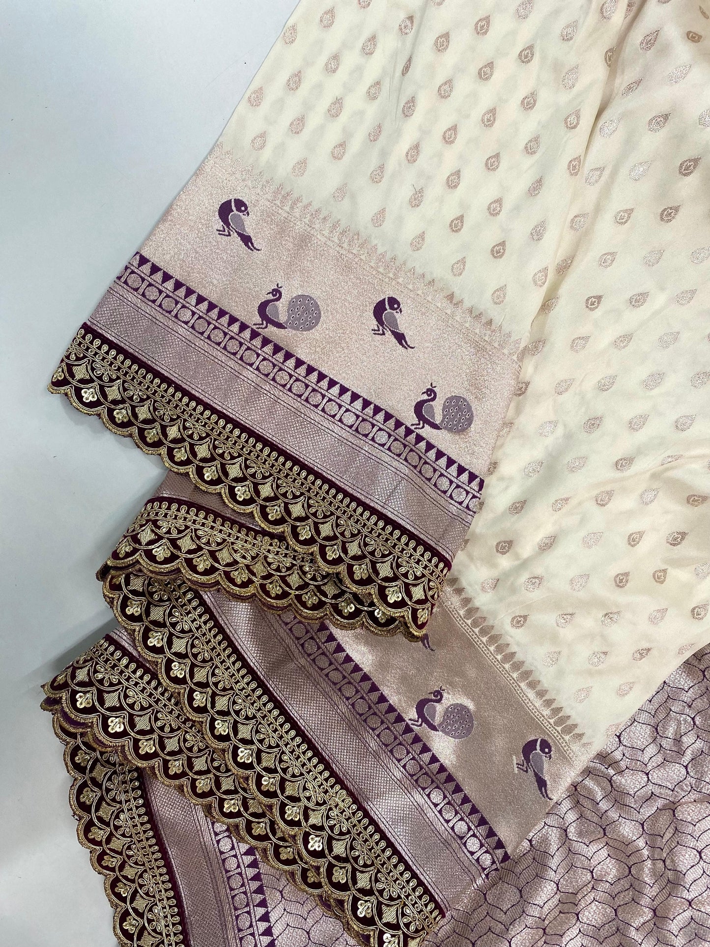 Banarasi paithani weaving saree