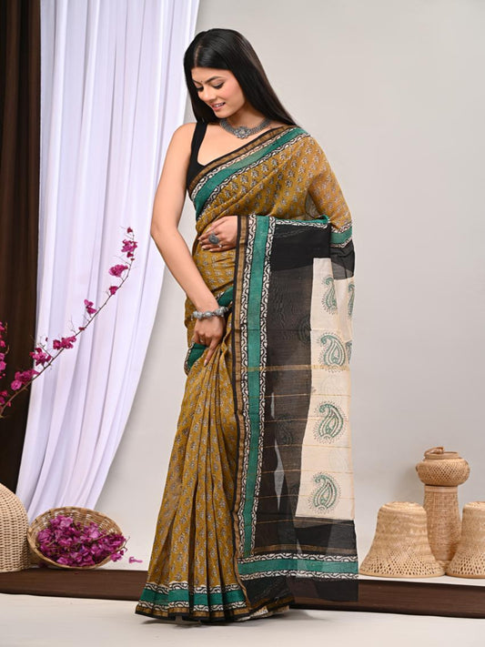 Handcrafted Chanderi saree