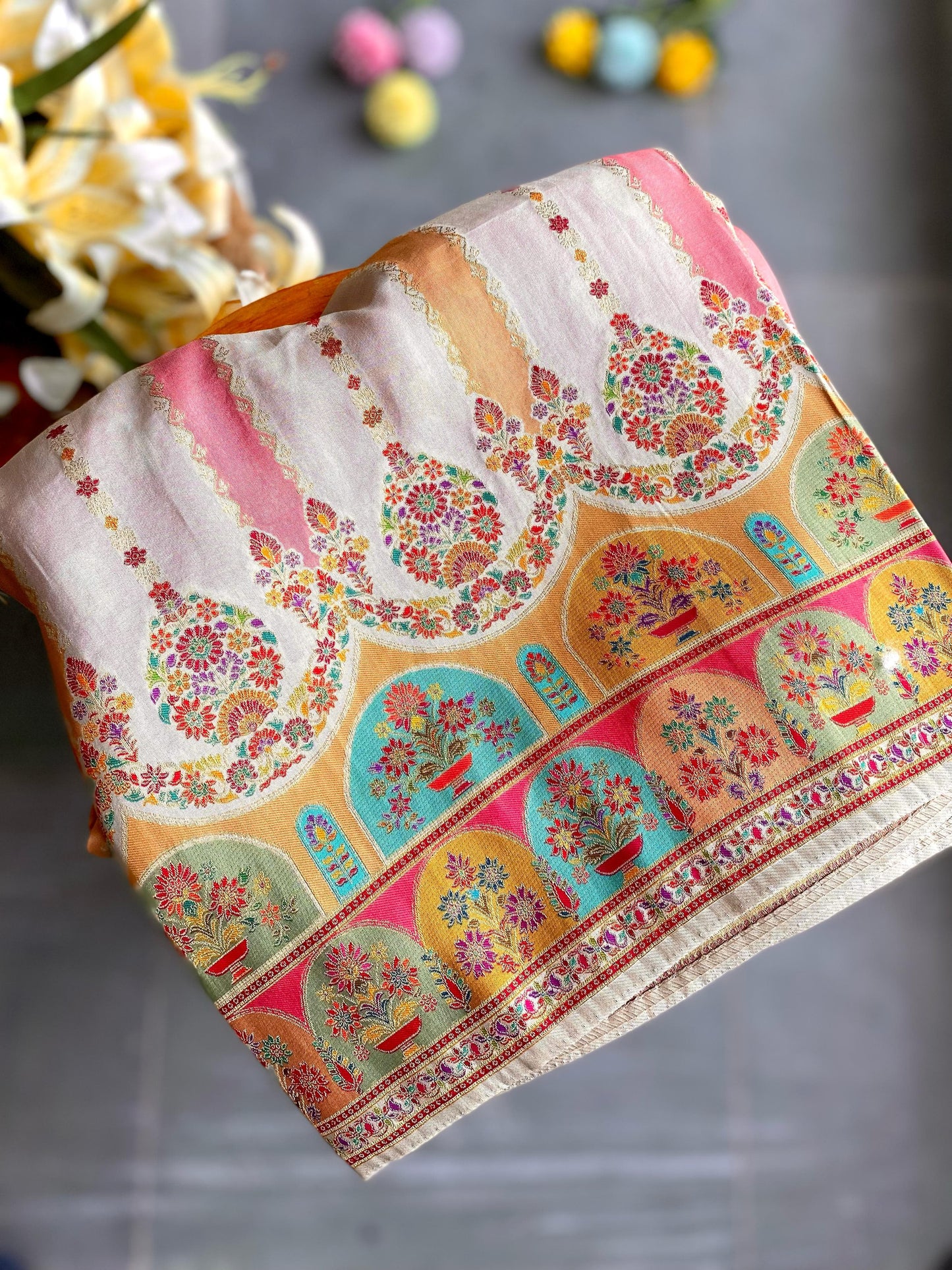 Pure Moonga silk saree