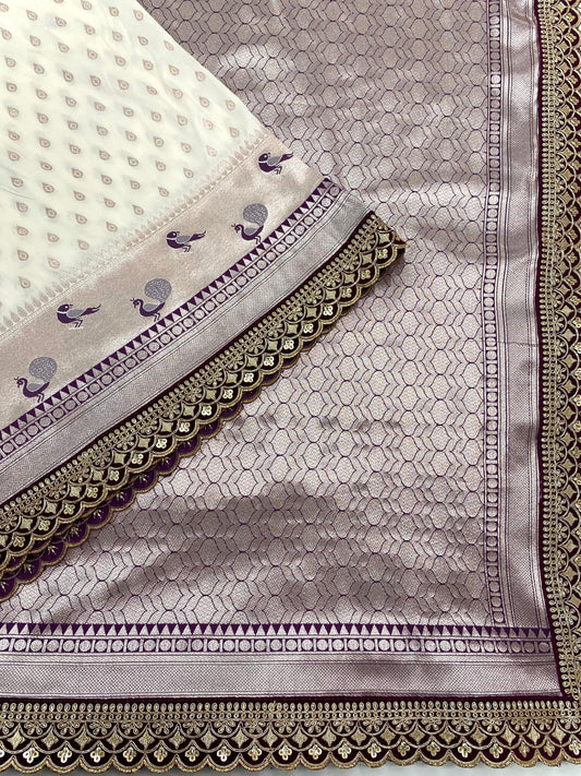 Banarasi paithani weaving saree
