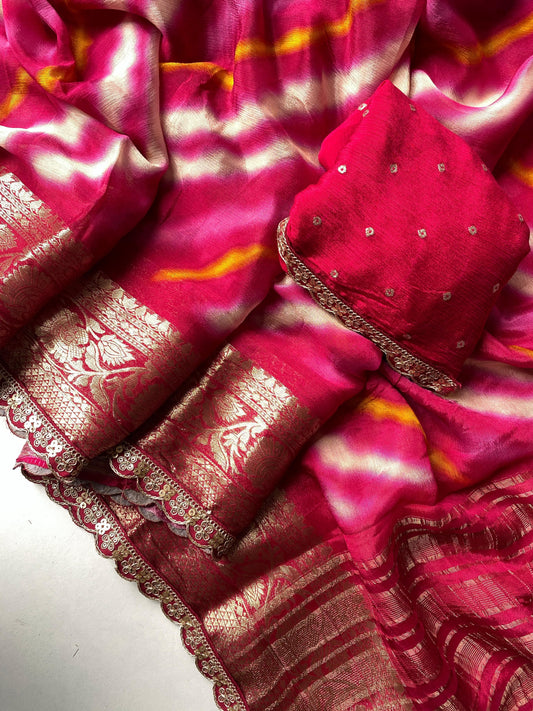 Premium chinon chiffon sarees